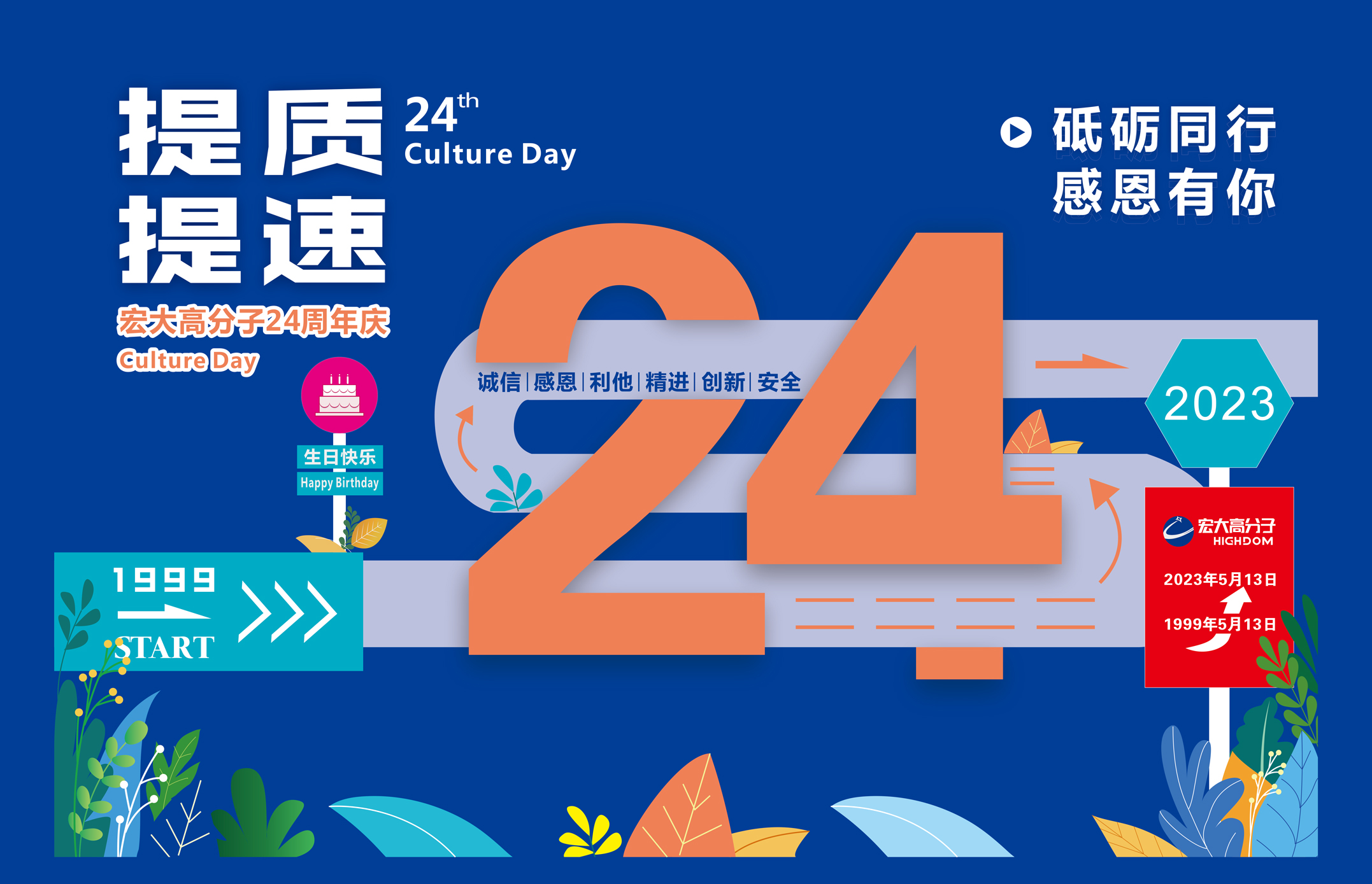 砥礪同行，感恩有你 | 宏大高分子24周年